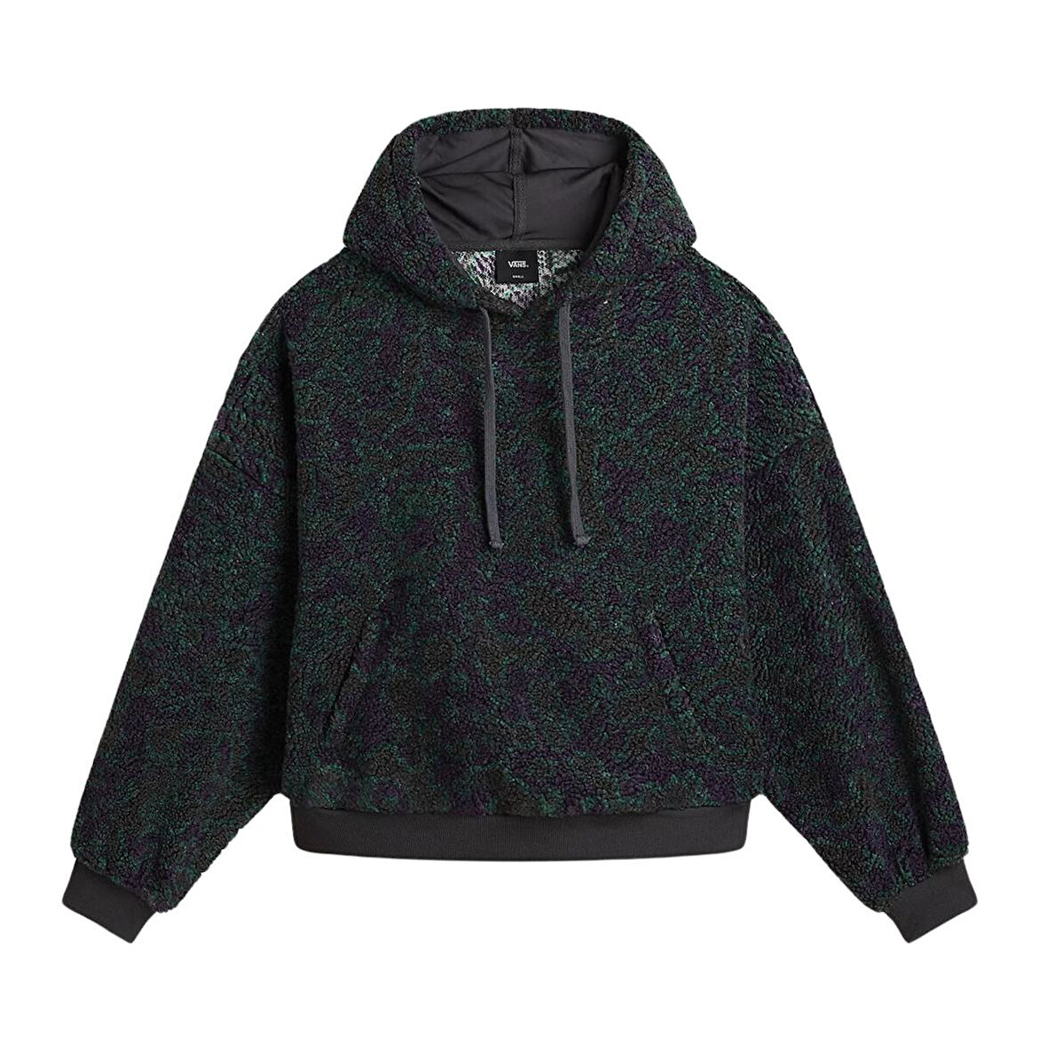 Vans Collett Boucle Loose Hoodie Kadın Antrasit Sweatshirt