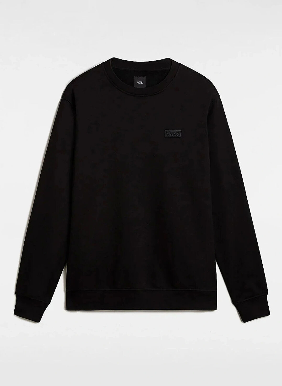 Siyah Erkek Bisiklet Yaka Normal Kalıp Sweatshirt VN000JSEBLK1-CORE BASIC II CREW