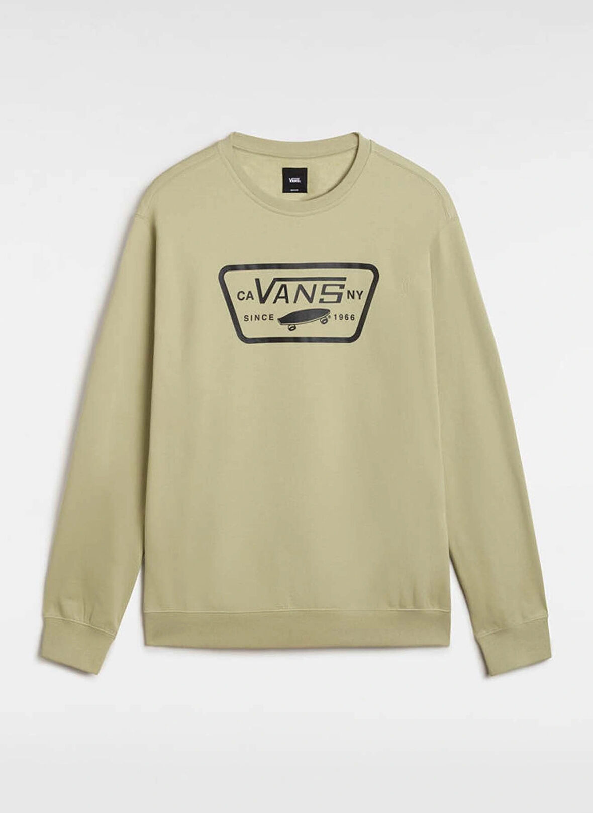Yağ Yeşili Erkek Bisiklet Yaka Normal Kalıp  Sweatshirt VN000JSHD3Z1-FULL PATCH III CREW