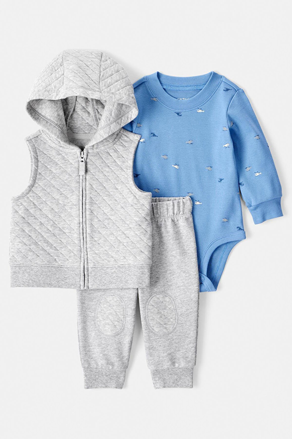 Erkek Bebek Yelekli Set CTR-1T268710