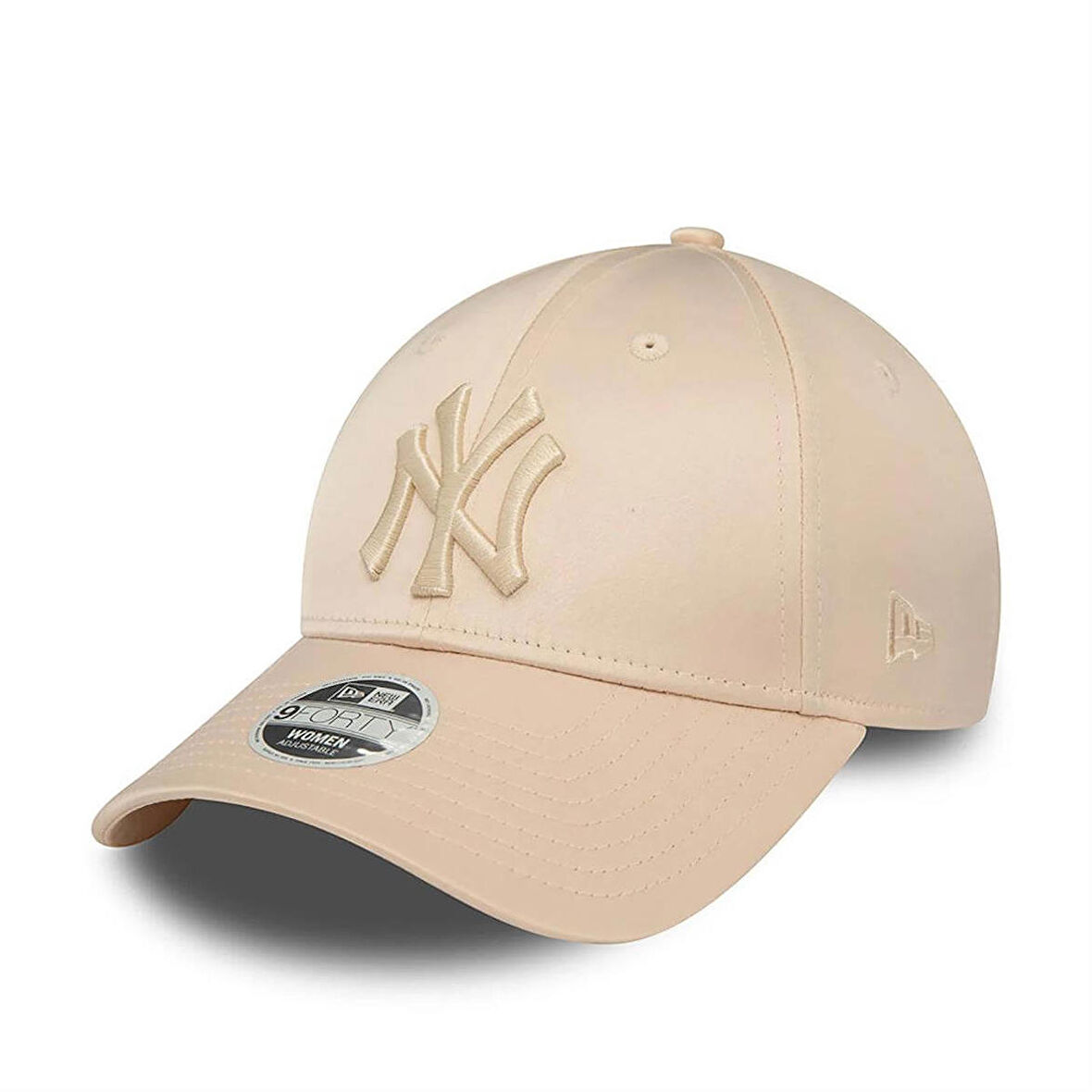 New Era New York Yankees Kadın Saten Bej 9FORTY Ayarlanabilir Şapka