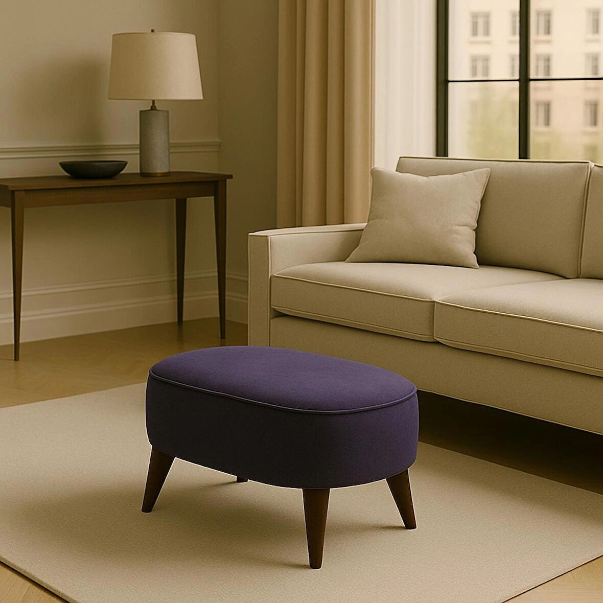 A5 HOME OVAL MARKİZ BENCH PUF
