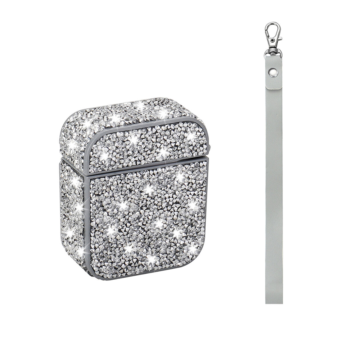 Gpack Airpods uyumlu Kulaklık Kılıfı Bilek Askı Aparatlı Simli Airbag 45