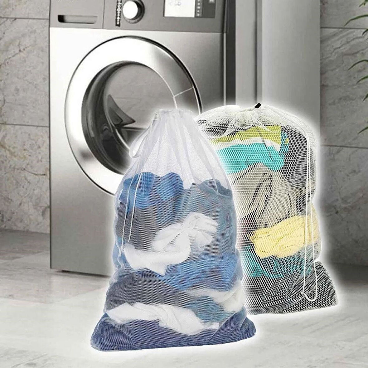 CT-STONES® Büyük Boy Çamaşır Yıkama Filesi , Kirli Filesi Maxi 100x120 cm