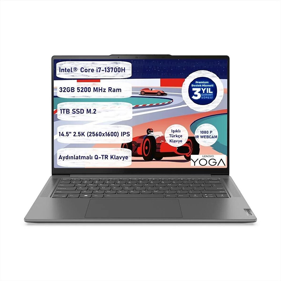 LENOVO YOGA PRO 7 14IRH8 CORE™ I7-13700H 32GB 1 Tb SSD 14.5" 2.5k Freedos 82Y700D4TX