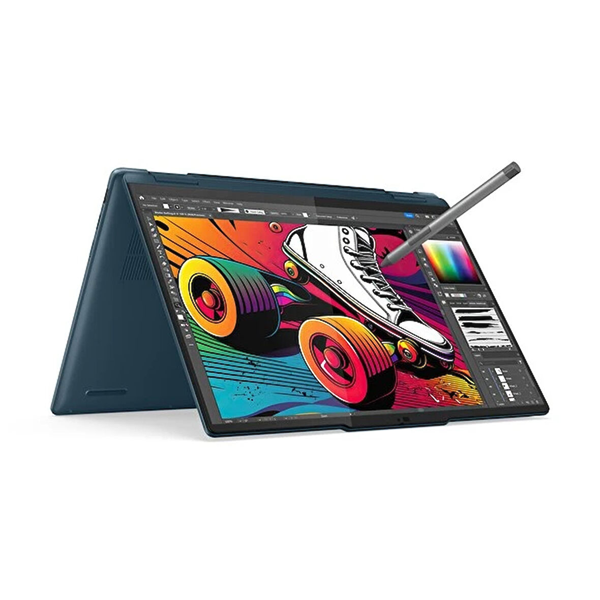 Lenovo Yoga 7 2ın1 Intel Core Ultra 5 125u 16gb 512gb SSD Integrated Intel Graphics 14" Wuxga W11 83dj0016tr Tidal Teal Notebook