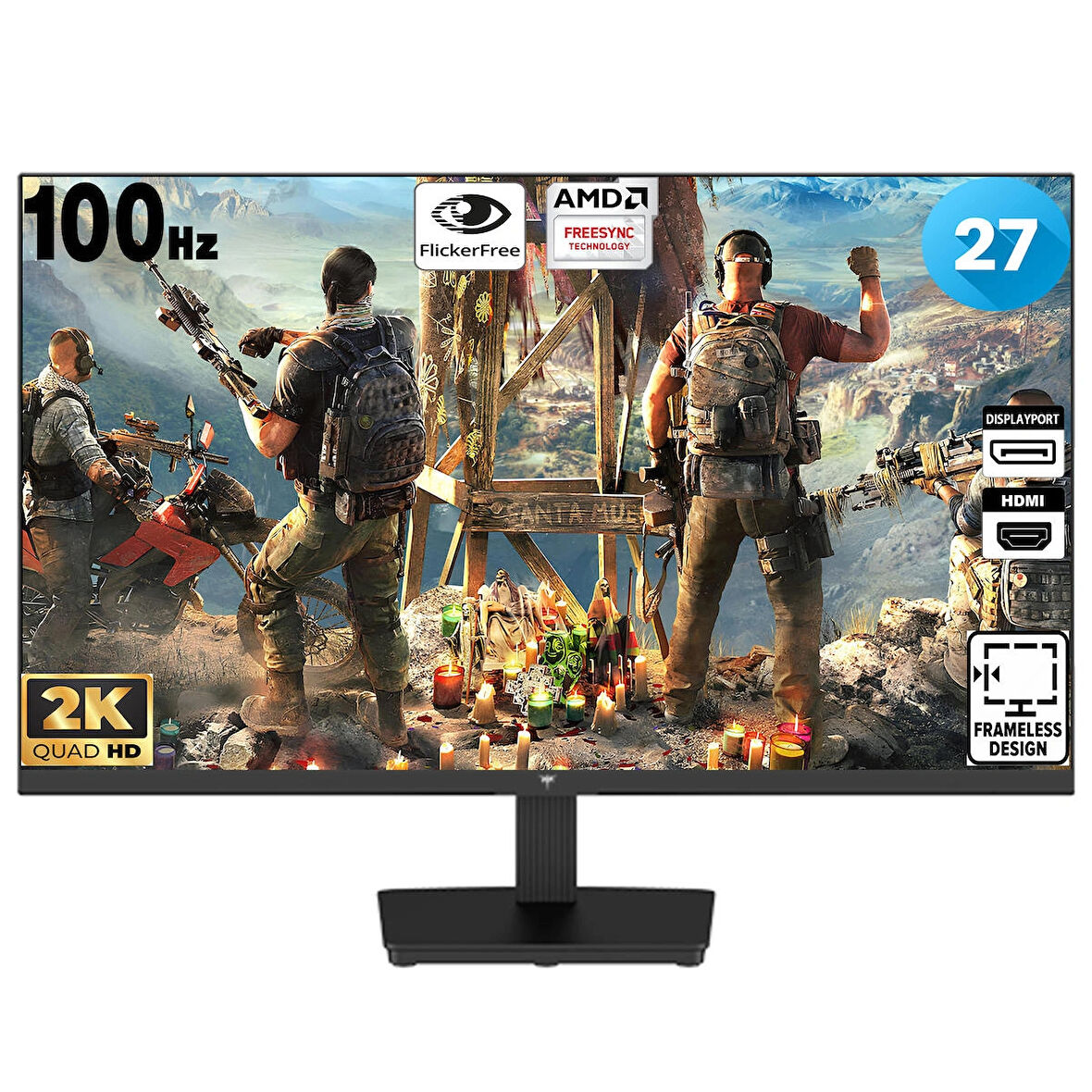 KTC H27T27 27" 100 Hz (HDMI + Dısplay Port ) 2560×1440 Freesync WQHD IPS Flat Monitör