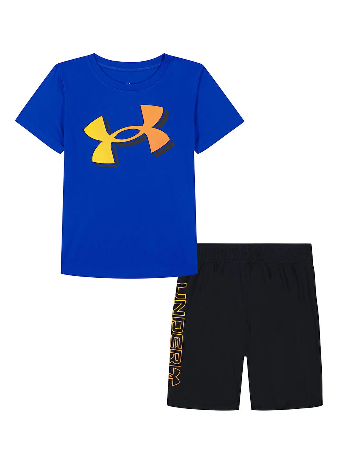 Under Armour Lastikli Bel Normal Mavi Erkek Çocuk Şort Takım ASII1PE-404-UA BASKETBALL SS SHORT