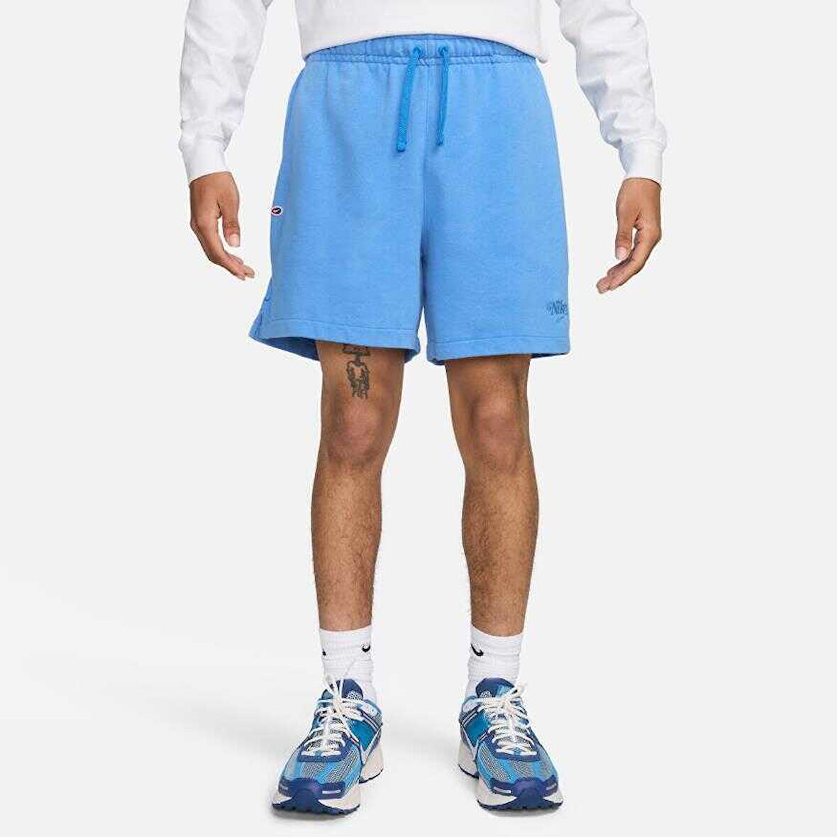 Club Fleece Short Fine 2.0 Bol Kesim Mavi Erkek Şort