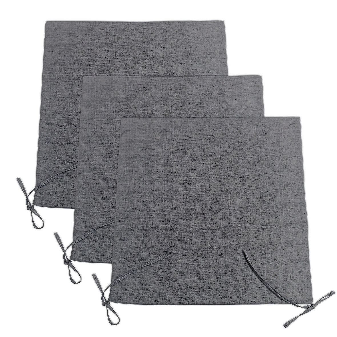 3'lü sünger*fermuarlı*yıkanabilir*sandalye minderi 