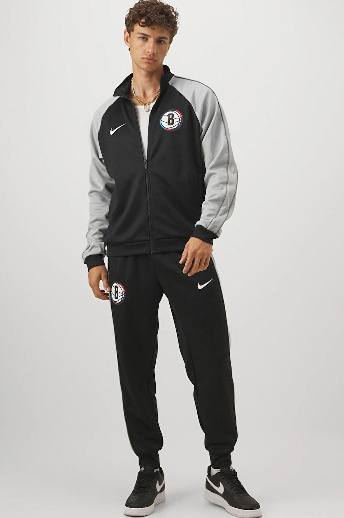 Nike Nba City Edıtıon Brooklyn Penformance Bol Kesim Erkek Eşofman Takımı