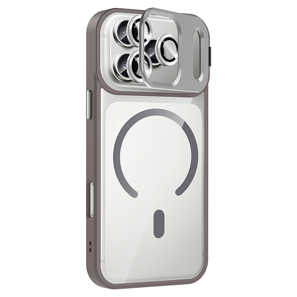 Gpack iPhone 17 Pro uyumlu Kılıf Standlı M-Safe Özellikli Etro Kapak  Lens Koruma