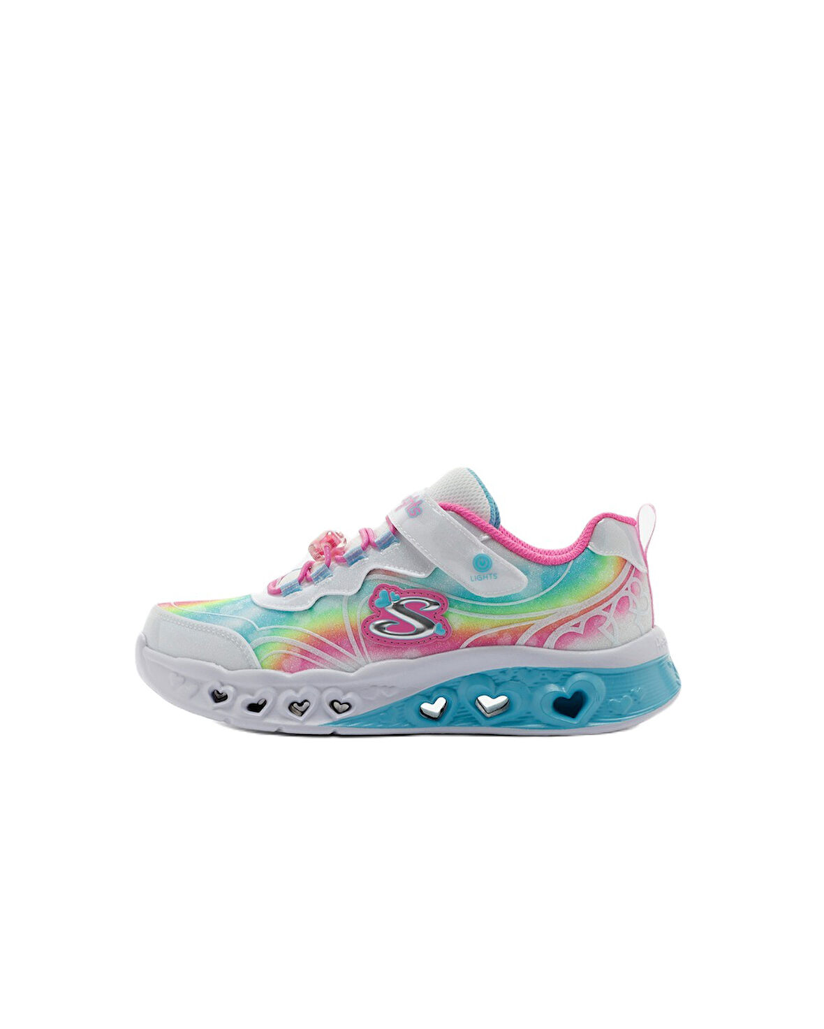 Skechers 303253L WMLT Flutter Heart Lights - Groovy Swirl Çocuk Günlük Spor Ayakkabı