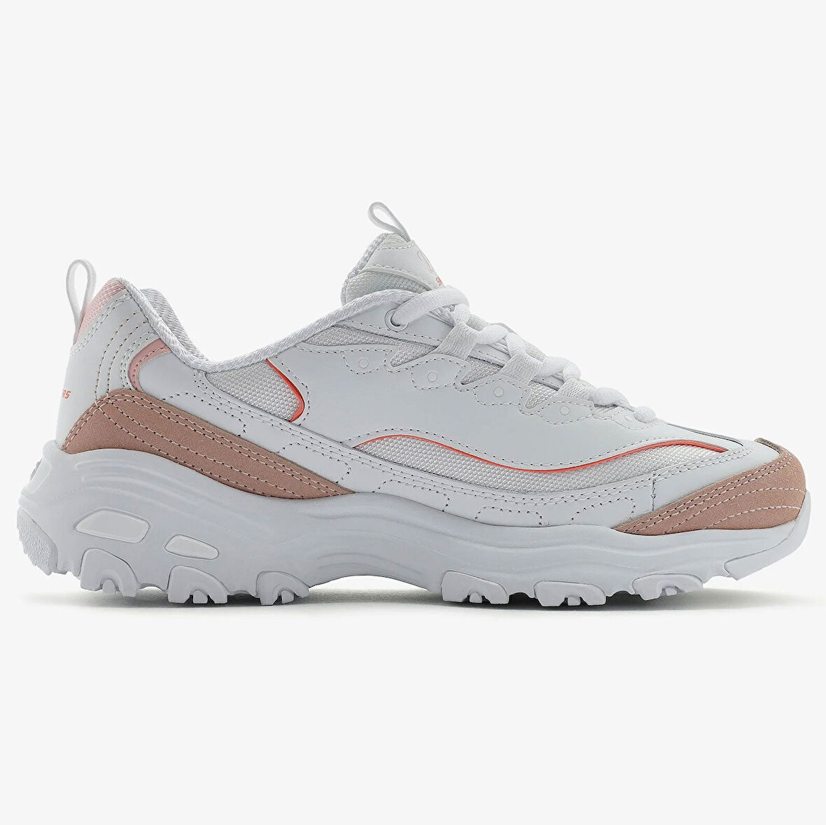 Skechers  D'LITES-NEW HEAT Kadın Beyaz Spor Ayakkabı 150231-WOR