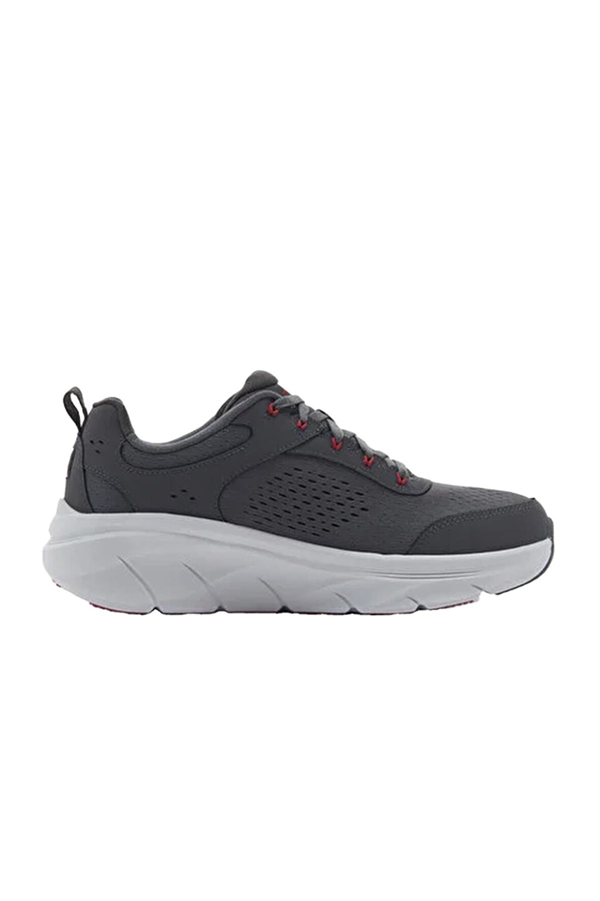 Skechers D`lux Walker 2.0-Durven 232715/Ccrd Erkek Comfort Ayakkabı - Gri-Kırmızı
