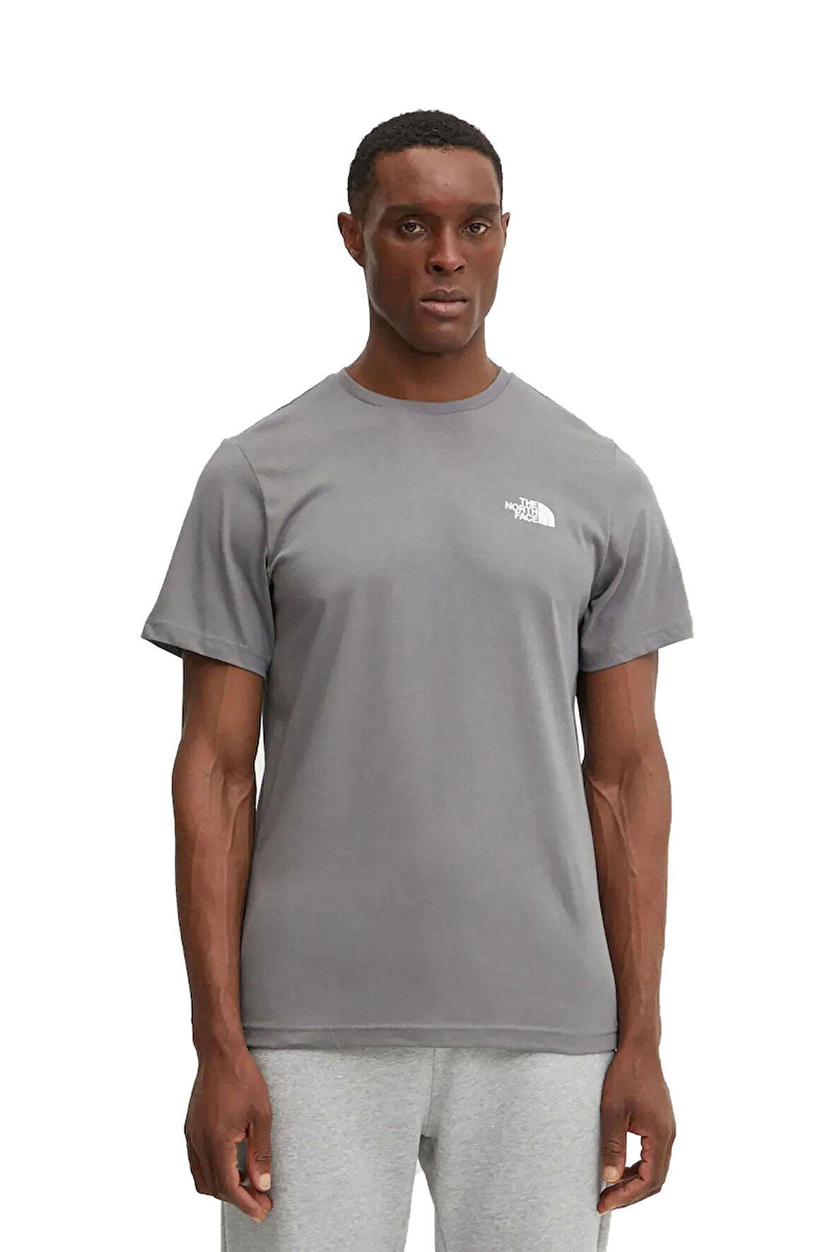 The North Face M Ss Box Nse  Erkek Gri T-Shirt NF0A87NPARX1