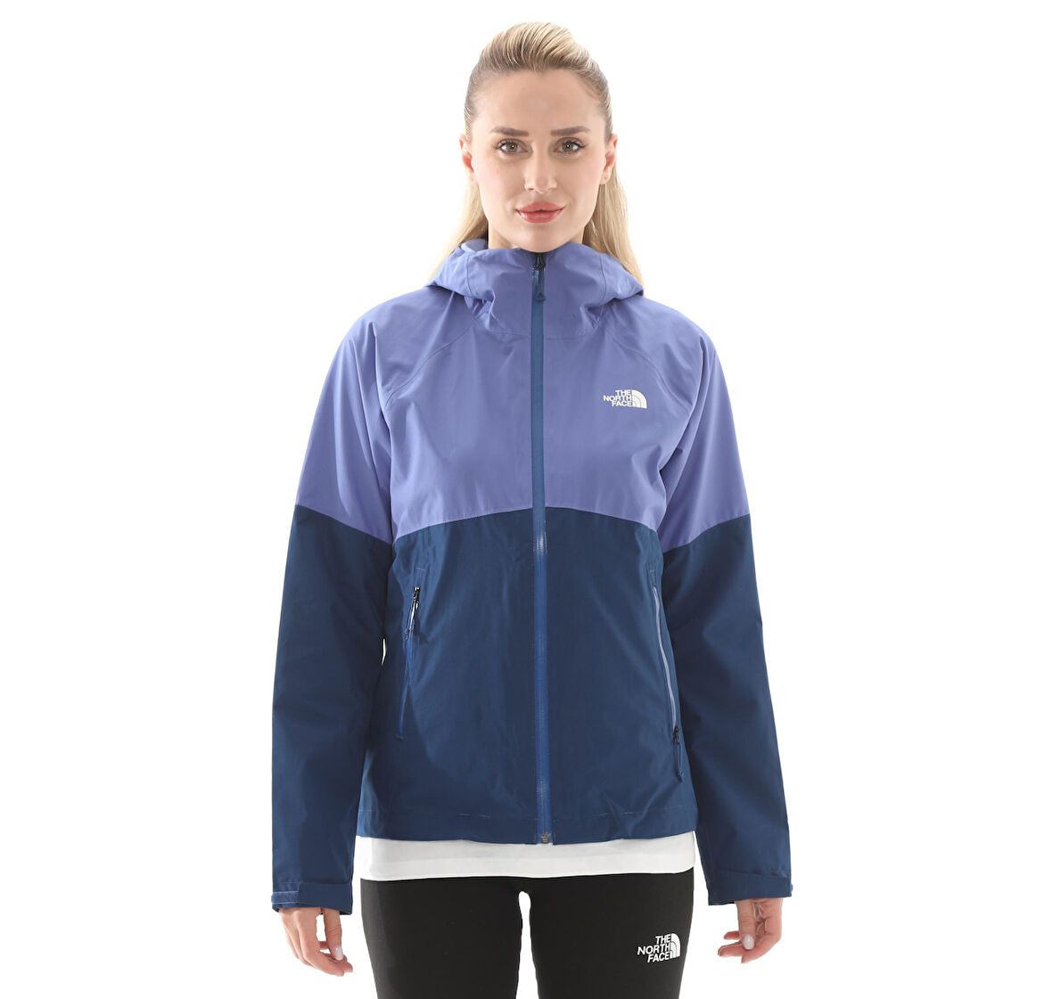 F0A87GP8Z51-R The North Face W Dıablo Dynamıc Zıp-In Jacket Kadın Yağmurluk-R&amp;uuml;zgarlık Mavi