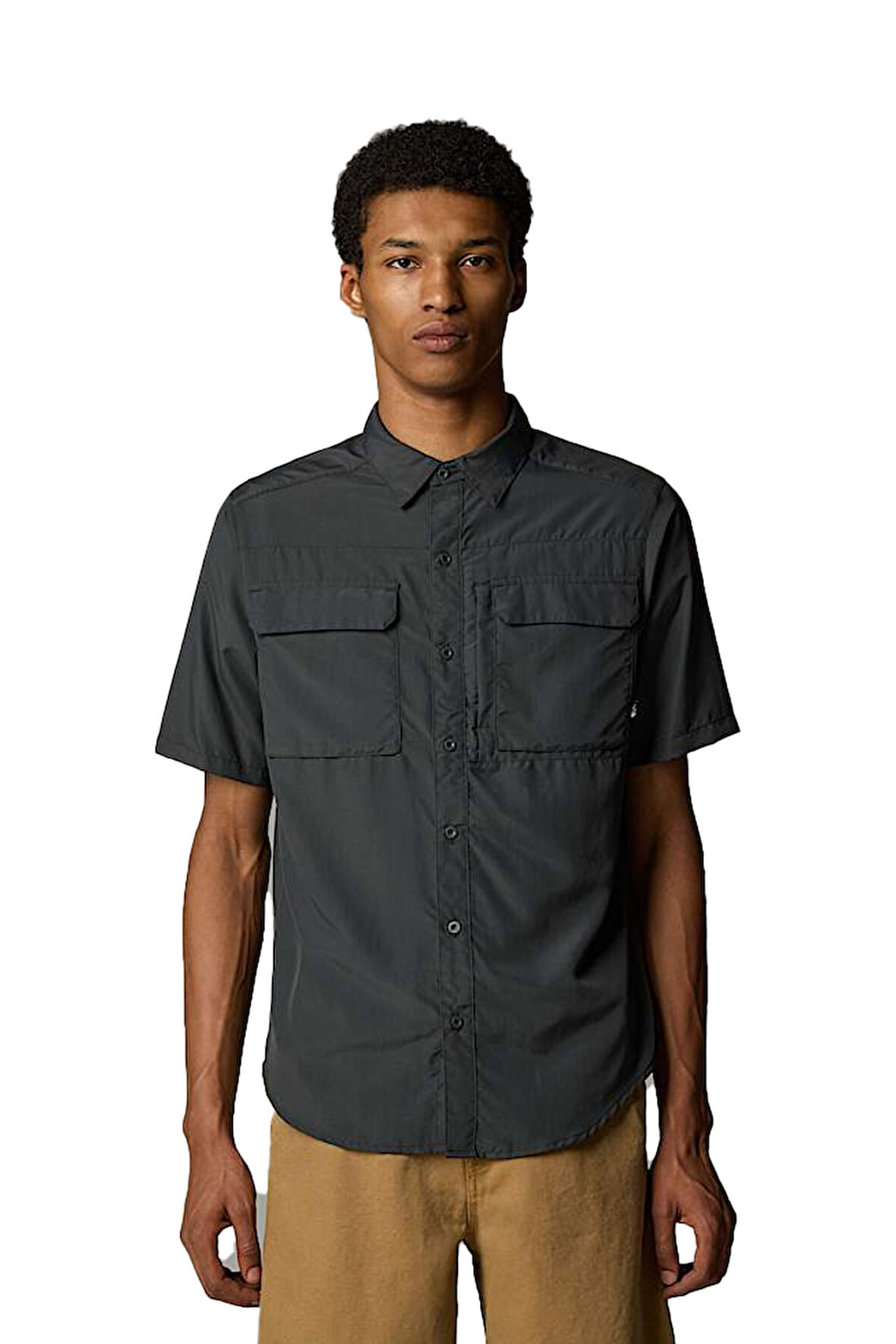 The North Face M SS Sequoıa  Erkek Gri T-Shirt NF0A4T194EN1