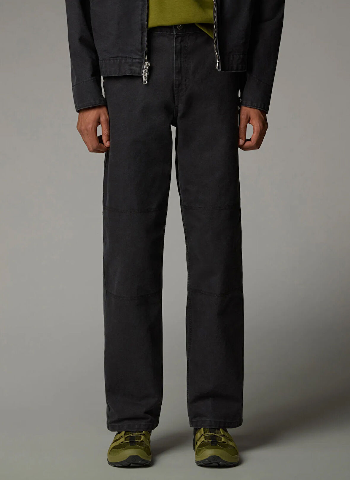 The North Face NF0A8B78JK31-M CEDAR CANVAS WORK PA Siyah Standart Bel Düz Paça Regular Fit Düz Outdoor Pantolonu