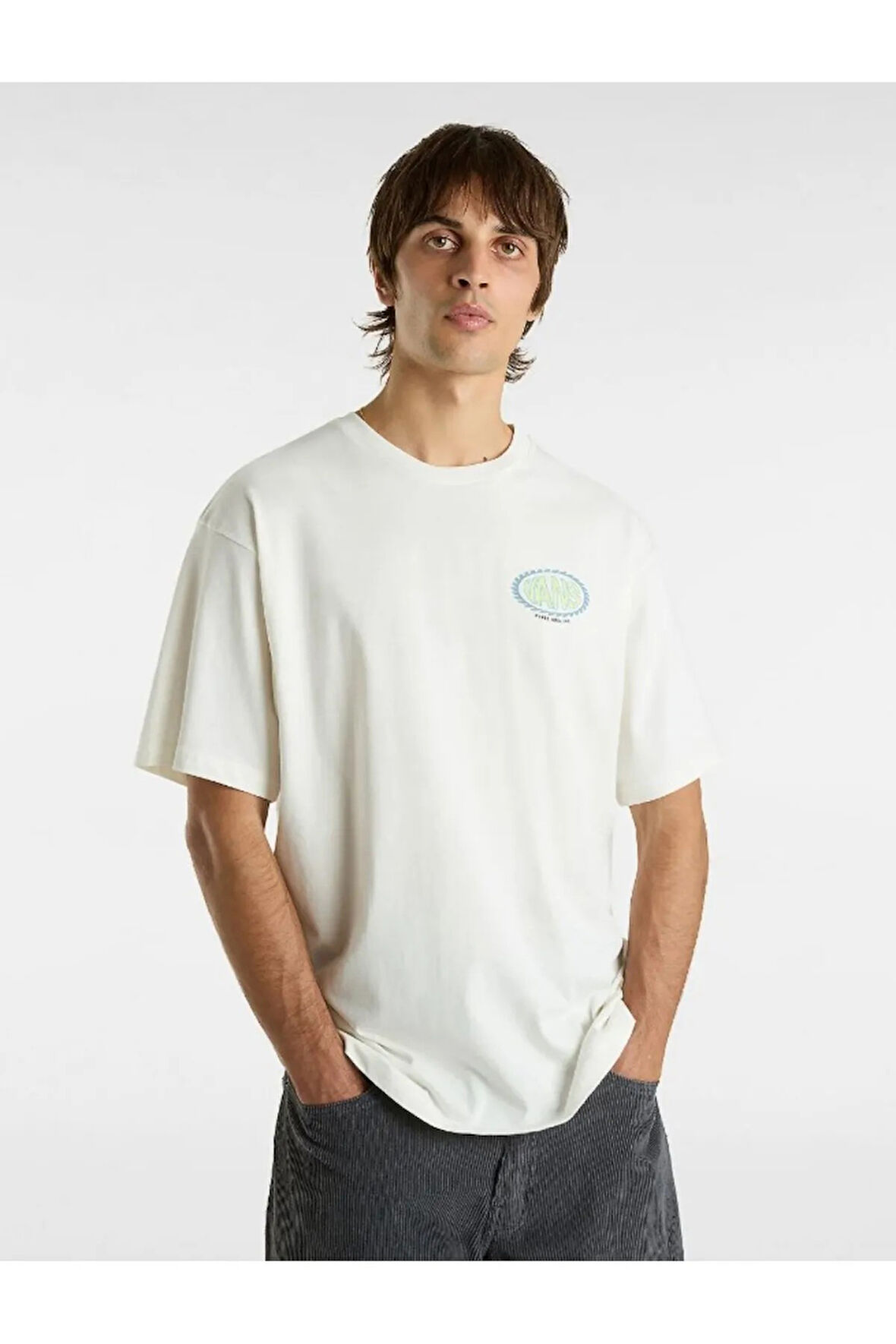 Road Stop SS Erkek Beyaz T-Shirt - VN000M67