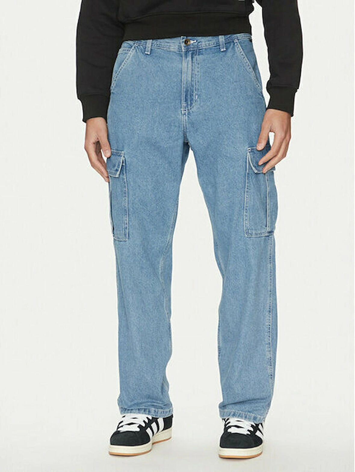 Service Cargo Loose Denim Pant
