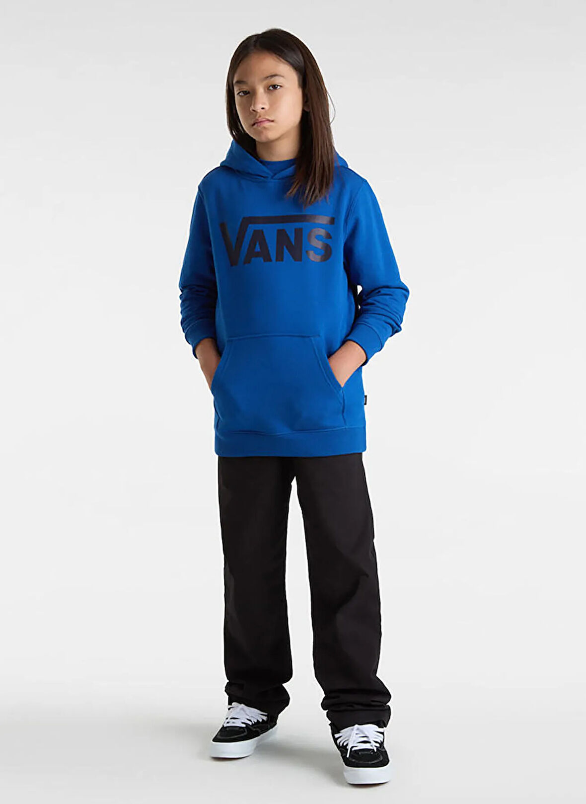 Vans Baskılı Erkek Çocuk Lacivert Sweatshırt VN000JBM7WM1-Vans Classic II PO