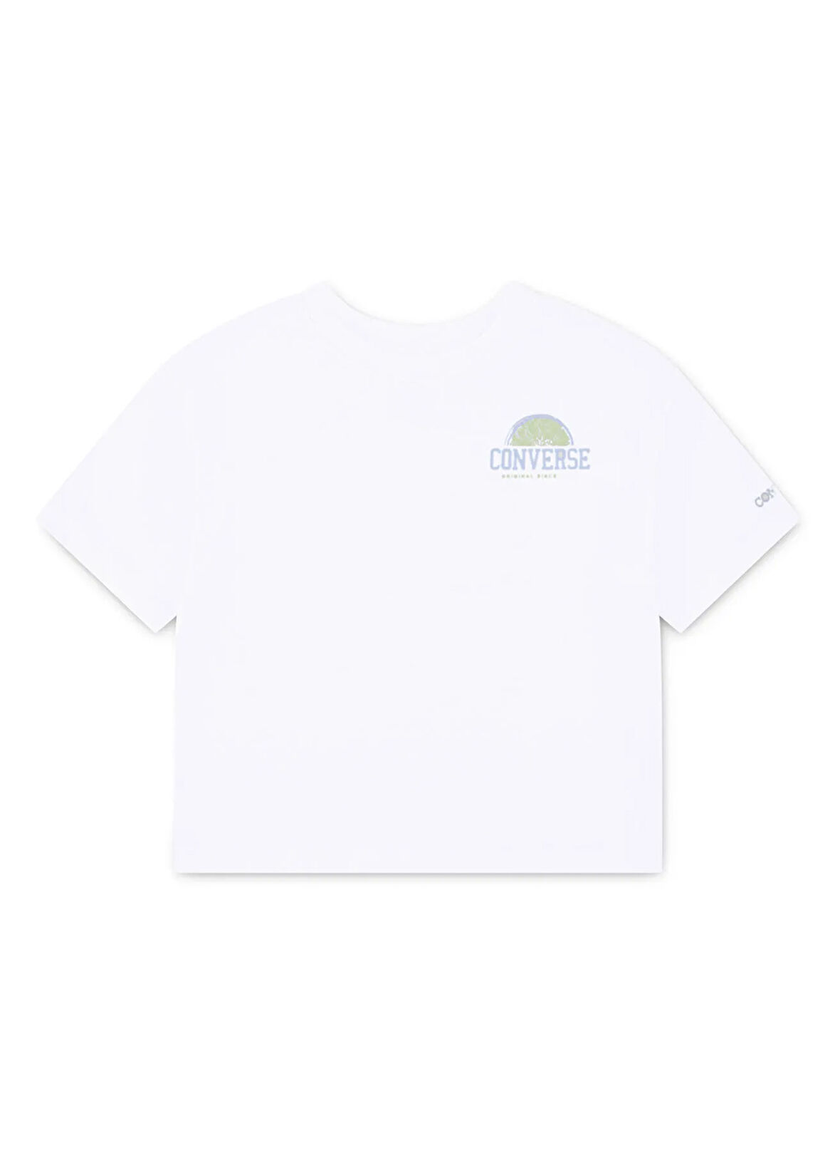 Converse Baskılı Beyaz Kız Çocuk T-Shirt 4CG915-001-CNVG FRONT BACK FRUIT BO