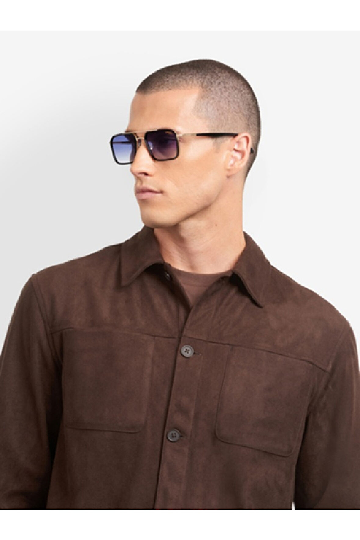 Carrera  Erkek Köşeli Güneş Gözlüğü Ca 362/s Oıt Siyah Kırmızı Kemik Saplar Geçişli Camlar