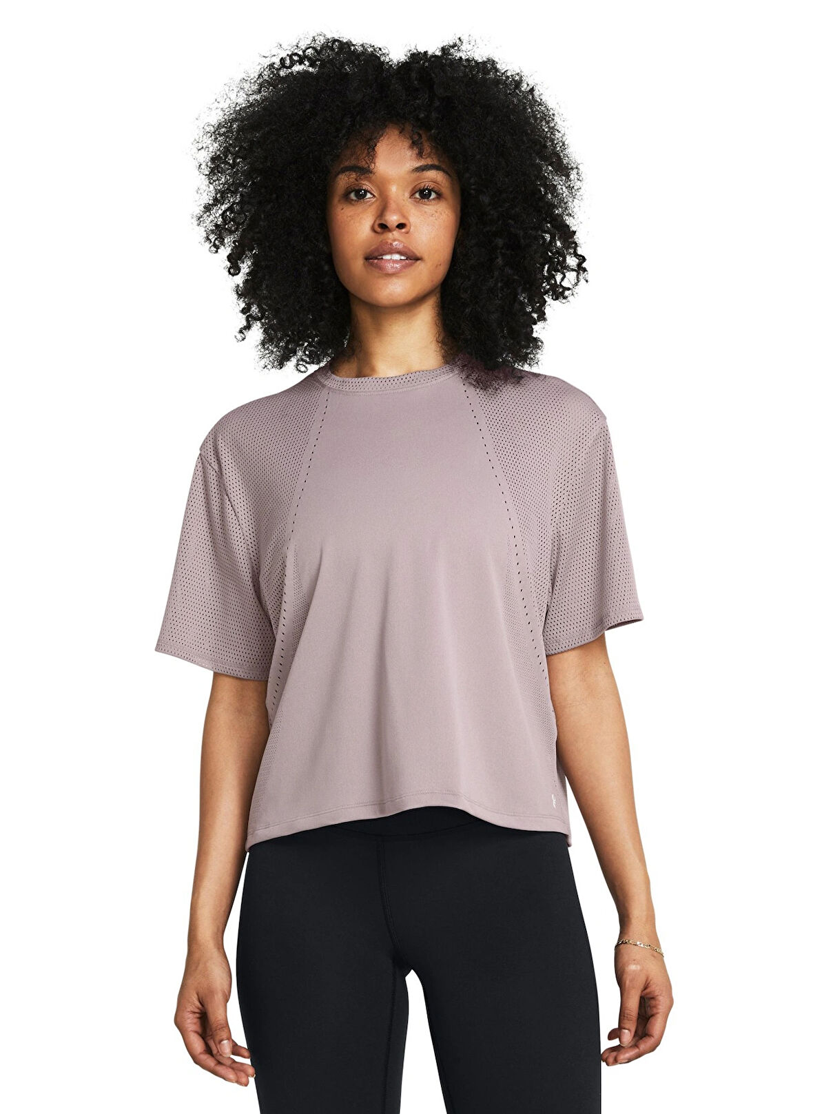 Gri Kadın Yuvarlak Yaka T-Shirt 1386817-015 Vanish Engineered SS
