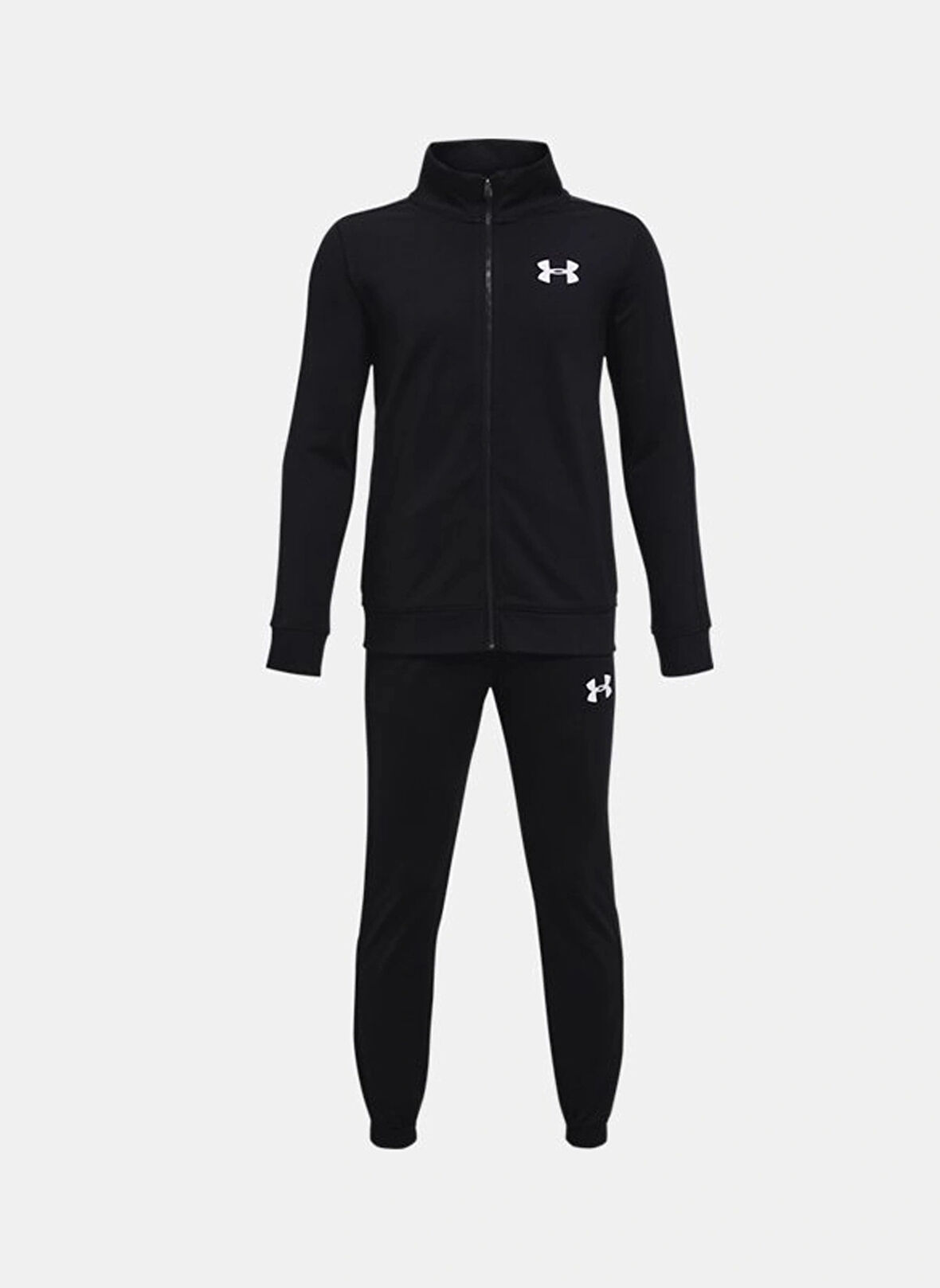 Under Armour Düz Siyah Erkek Eşofman Takımı 1363290-004-UA Rival Knit Track Sui