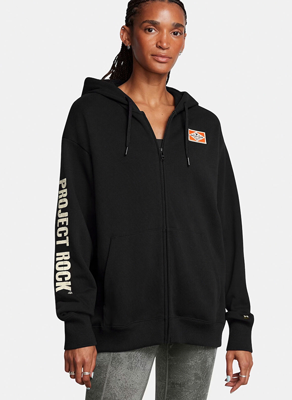 Under Armour Zip Ceket, M, Siyah