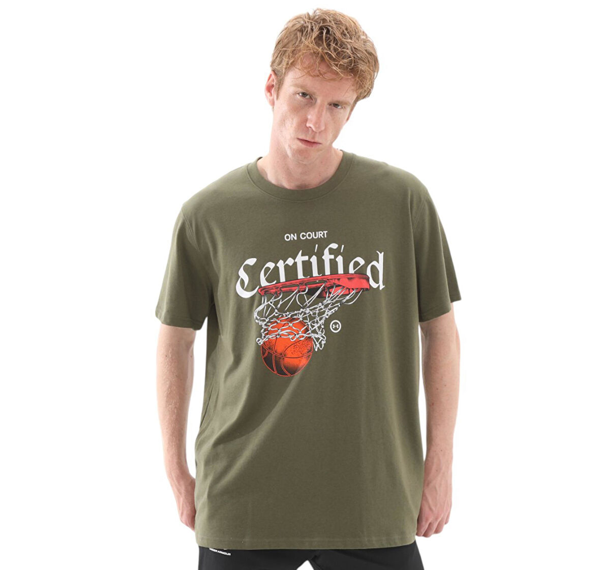 A1387376-390-390 Under Armour Ua M Hw Hoops Certıfıed Ss Erkek T-Shirt Yeşil