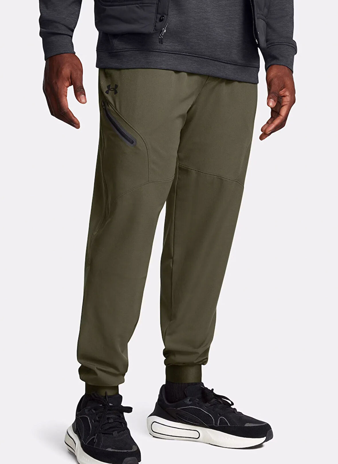 1388823-390 UA UNSTOPPABLE JOGGERS Lastikli Bel Loose Fit Haki Erkek Eşofman Altı