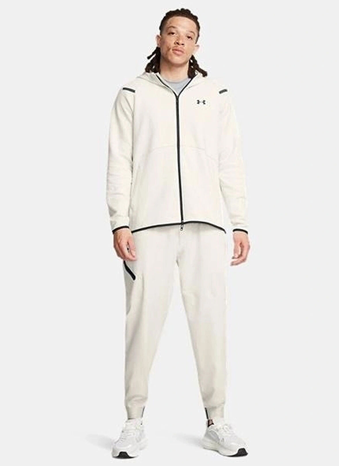 Beyaz Erkek Lastikli Bel Eşofman Altı 1388823-110 UA Unstoppable Joggers