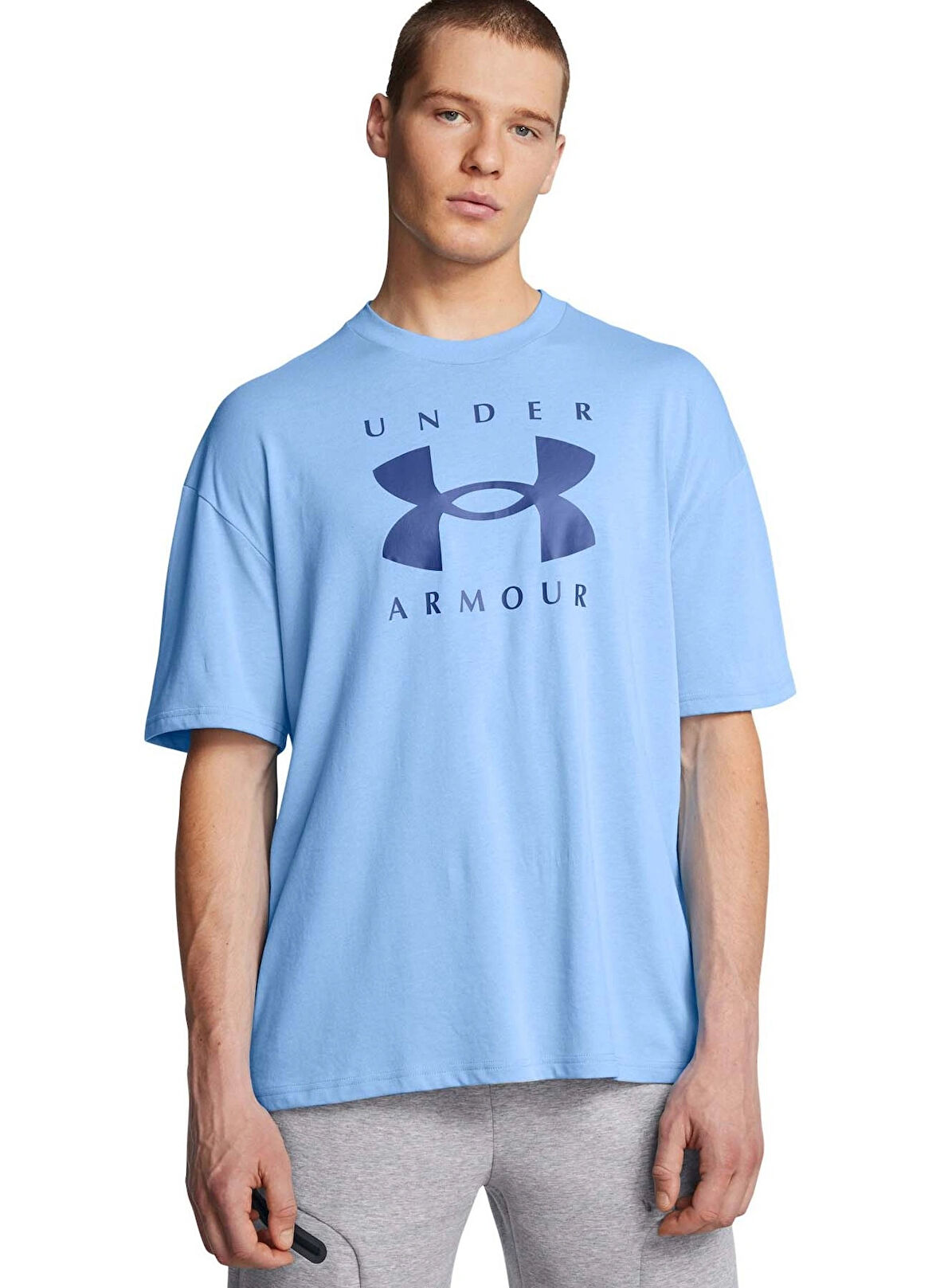 Mavi Erkek Yuvarlak Yaka Oversize T-Shirt 1389146-465 UA M HW OS Branded SS