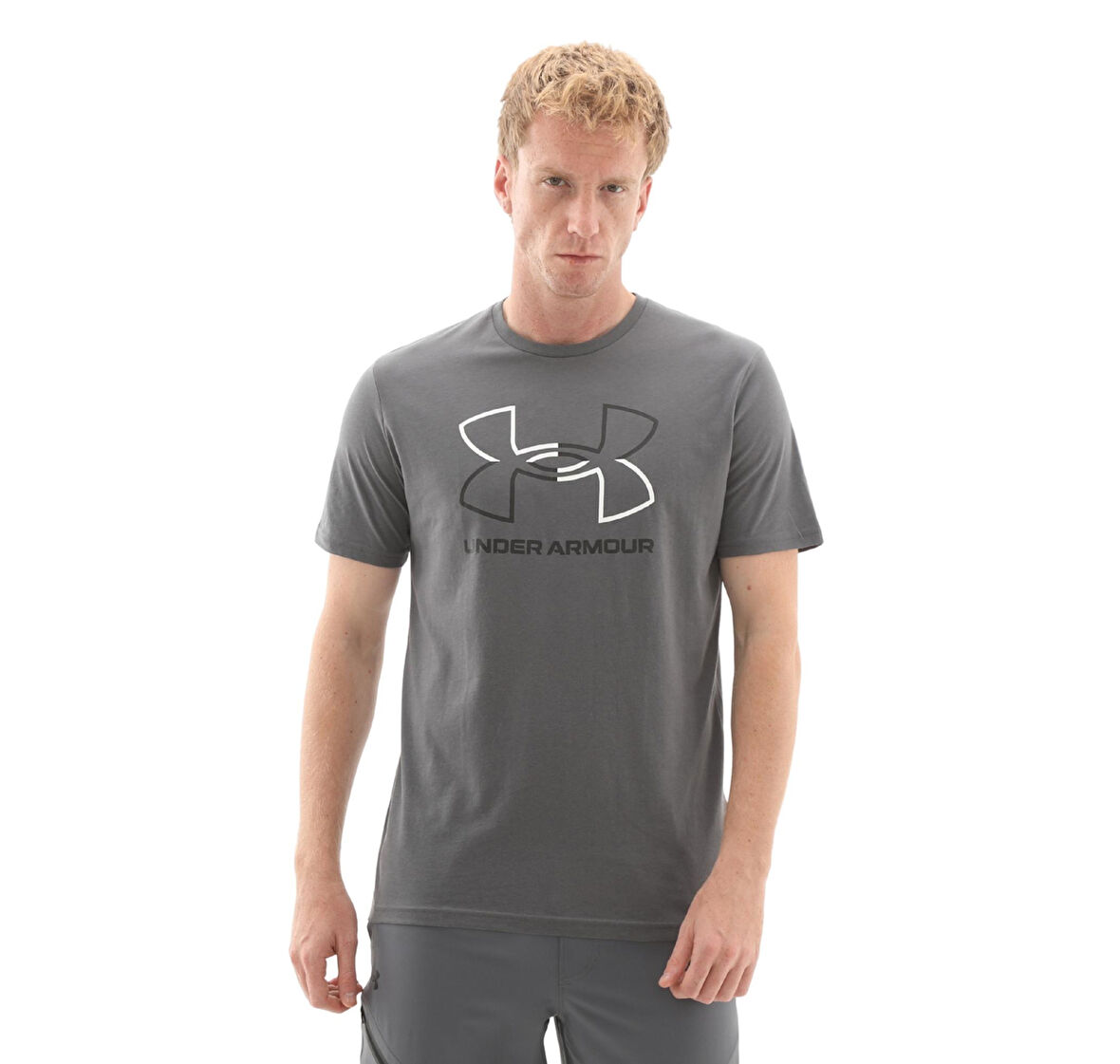A1382915-028 Under Armour Ua Gl Foundatıon Update Ss Erkek T-Shirt Gri