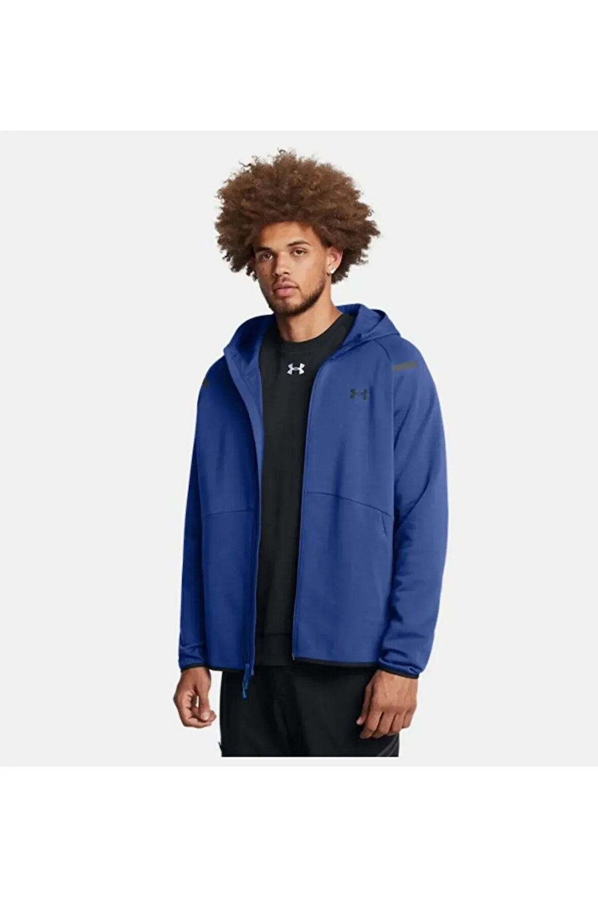 Erkek UA Unstoppable Fleece Tam Fermuarlı HD EU Sweatshirt 1389352-432