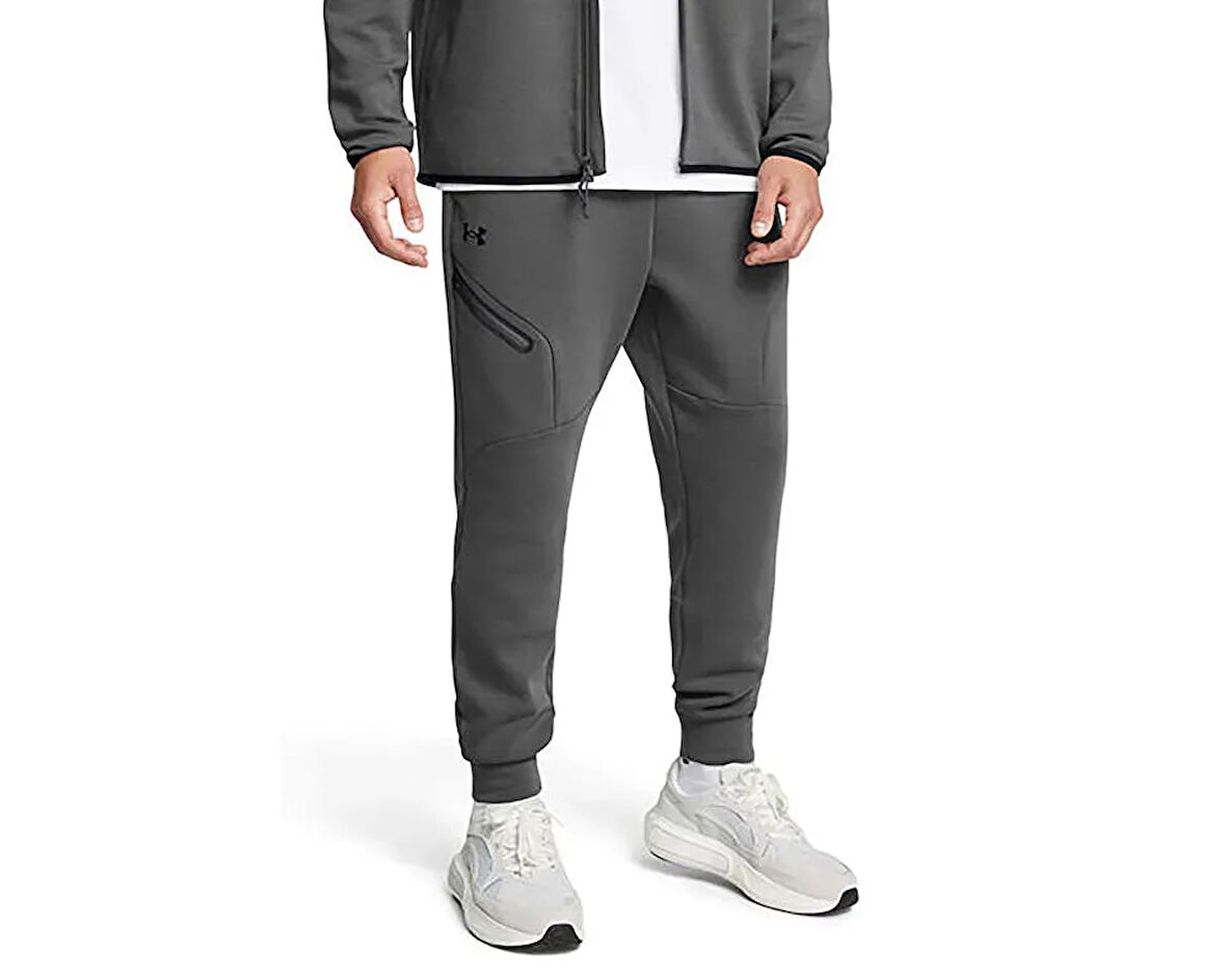 Under Armour Ua Unstoppable Flc Jgr Eu Erkek Günlük Eşofman Altı 1389353-025 Gri