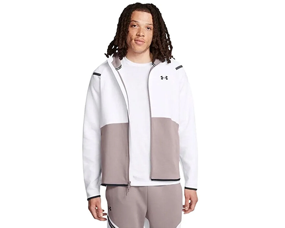 Under Armour Ua Unstoppable Flc Erkek Günlük Polar Ceket 1389352-015 Beyaz