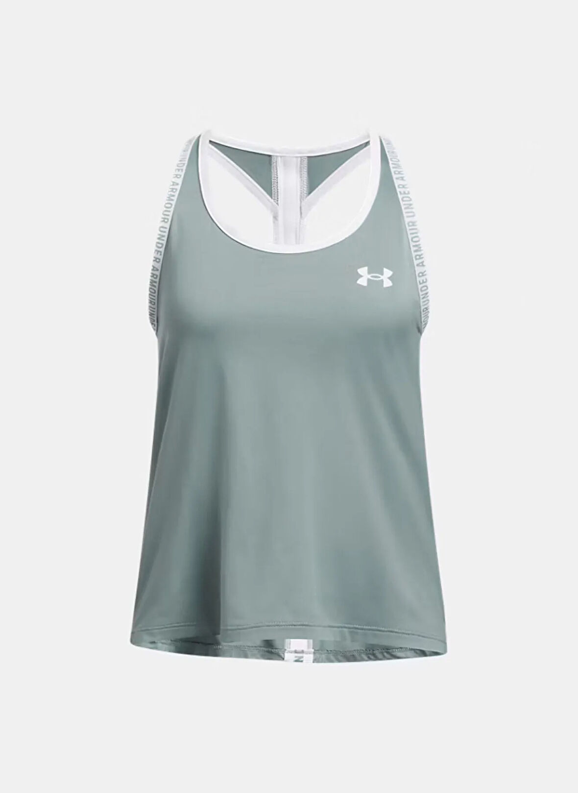 Under Armour Düz Haki Kız Çocuk Atlet 1363374-348-Tech Knockout Tank