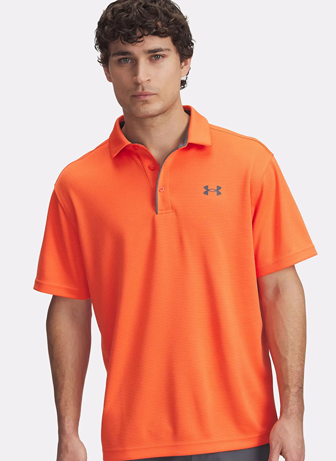 1290140-847 Tech Polo Kırmızı Loose Fit Erkek Polo T-Shirt
