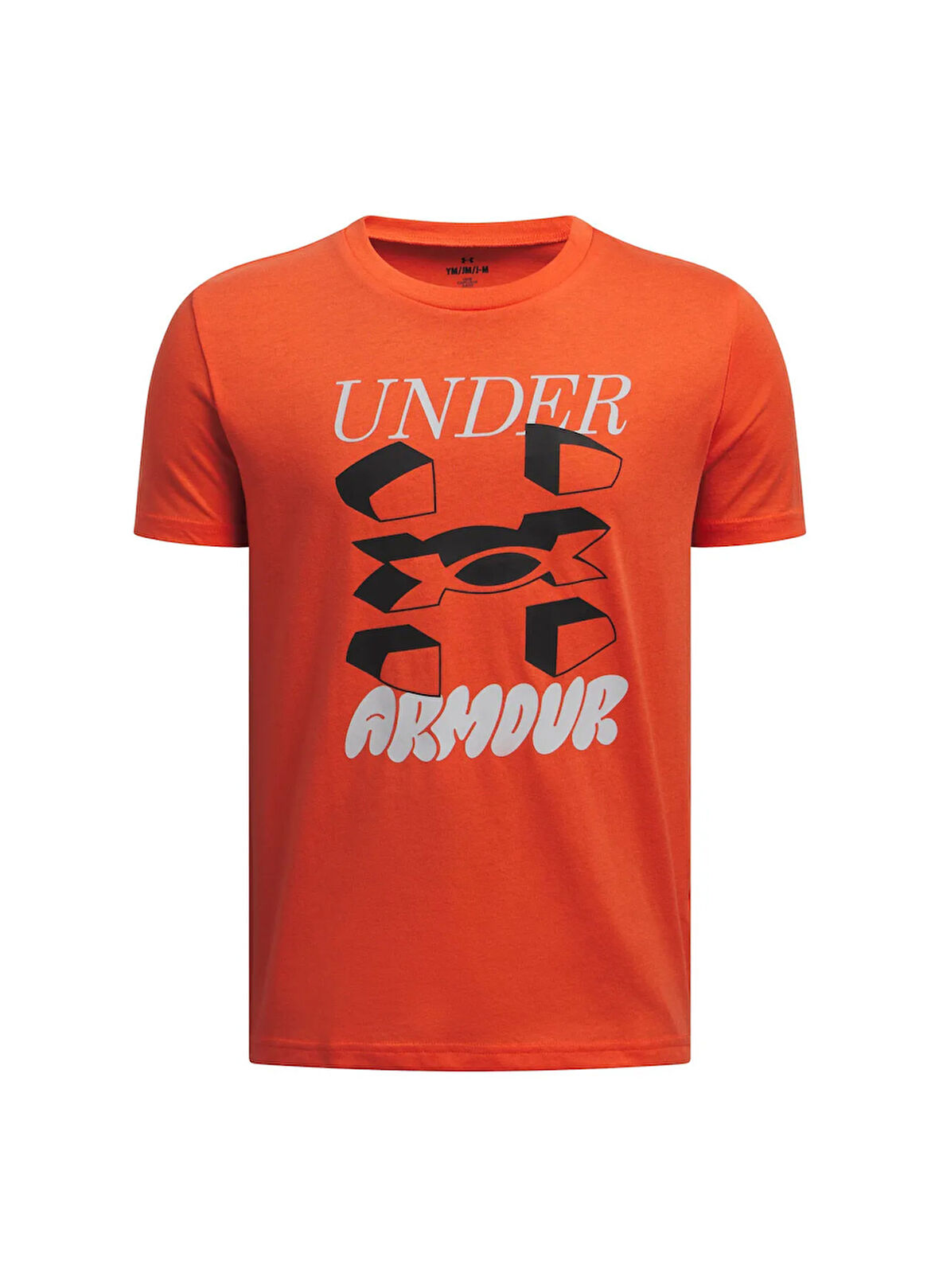 Under Armour Baskılı Kırmızı Erkek Çocuk T-Shirt 1390003-847-UA B SPLIT BIG LOGO SS