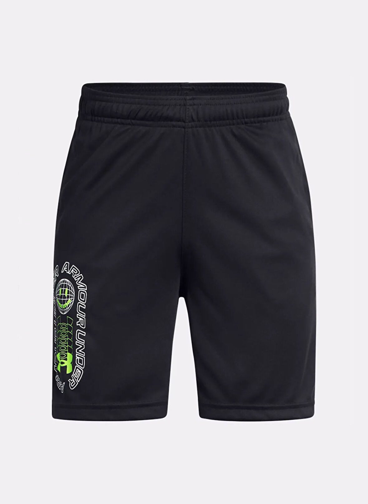 Under Armour Lastikli Bel Normal Siyah Erkek Çocuk Şort 1390017-001-UA Tech Summer Short