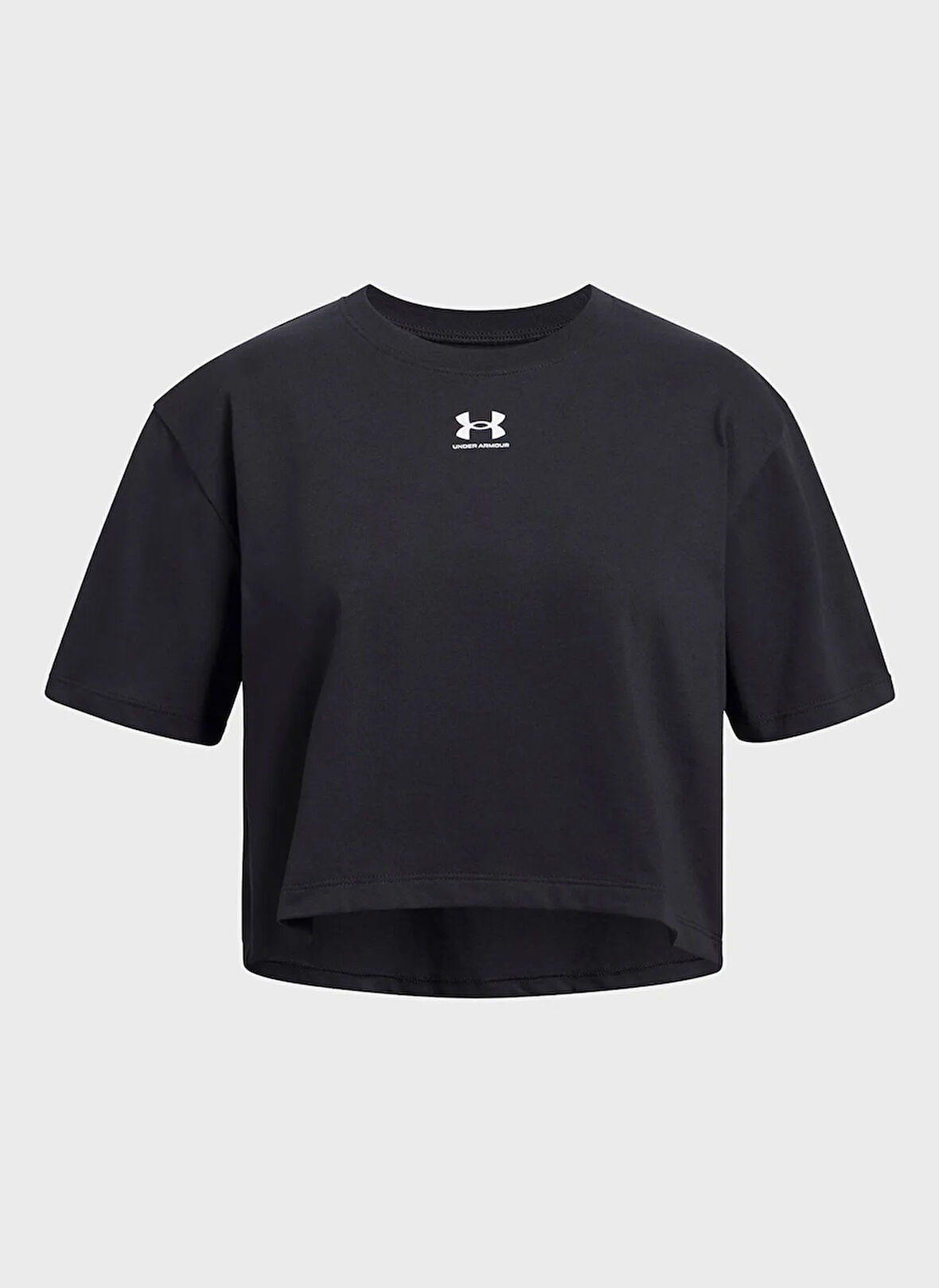 Under Armour Düz Siyah Erkek Çocuk T-Shirt 1389755-001-UA Rival SS