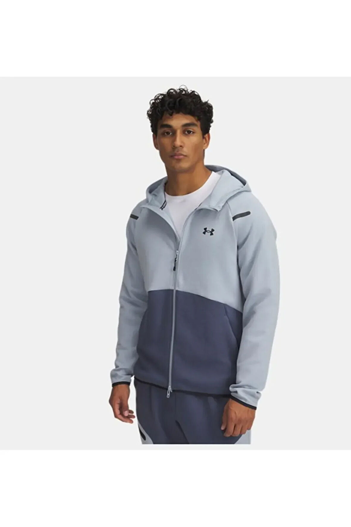 Mavi Tam Fermuarlı HD EU Sweatshirt