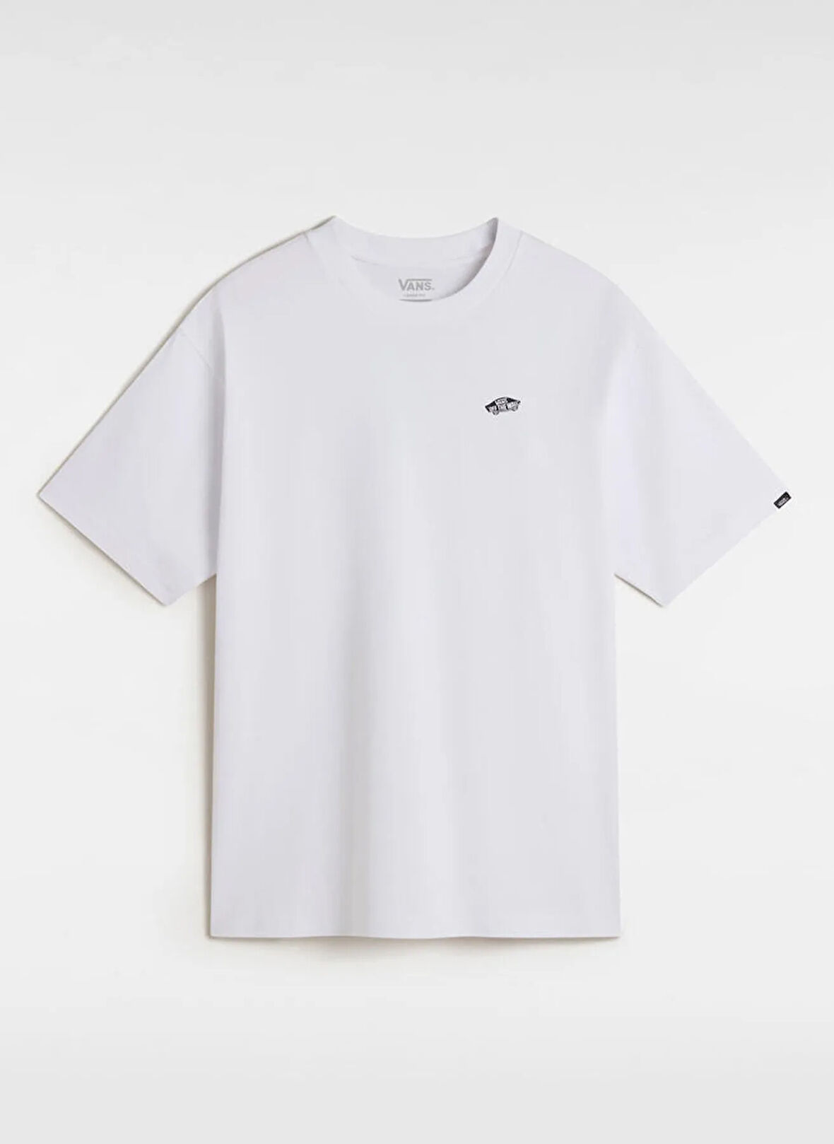 Vans VN000P50YB21-STYLE 76 II LOOSE SS T Beyaz Yuvarlak Yaka Normal Düz Erkek T-Shirt