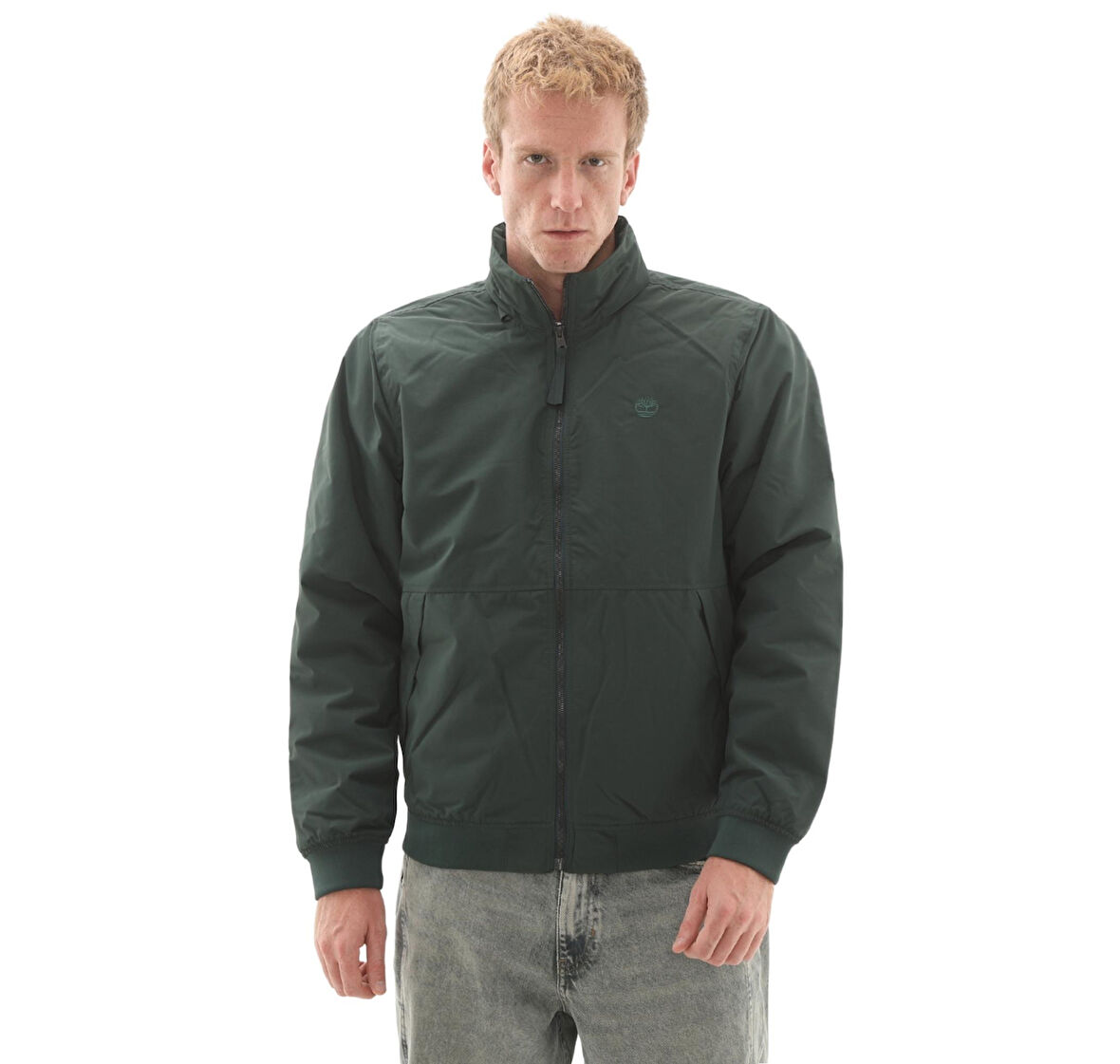 B0A62CF3171-R Timberland Waterproof Sailor Bomber Erkek Ceket Yeşil
