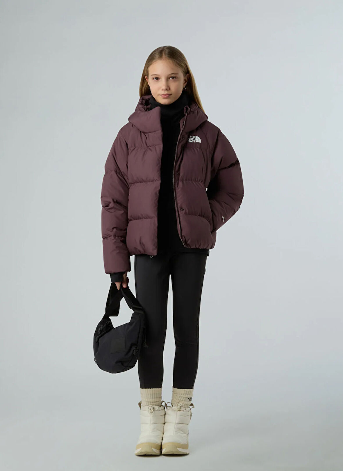 The North Face Kızıl Kahve Kız Çocuk Mont NF0A88UDBQ71-G NORTH DOWN HOODED JA