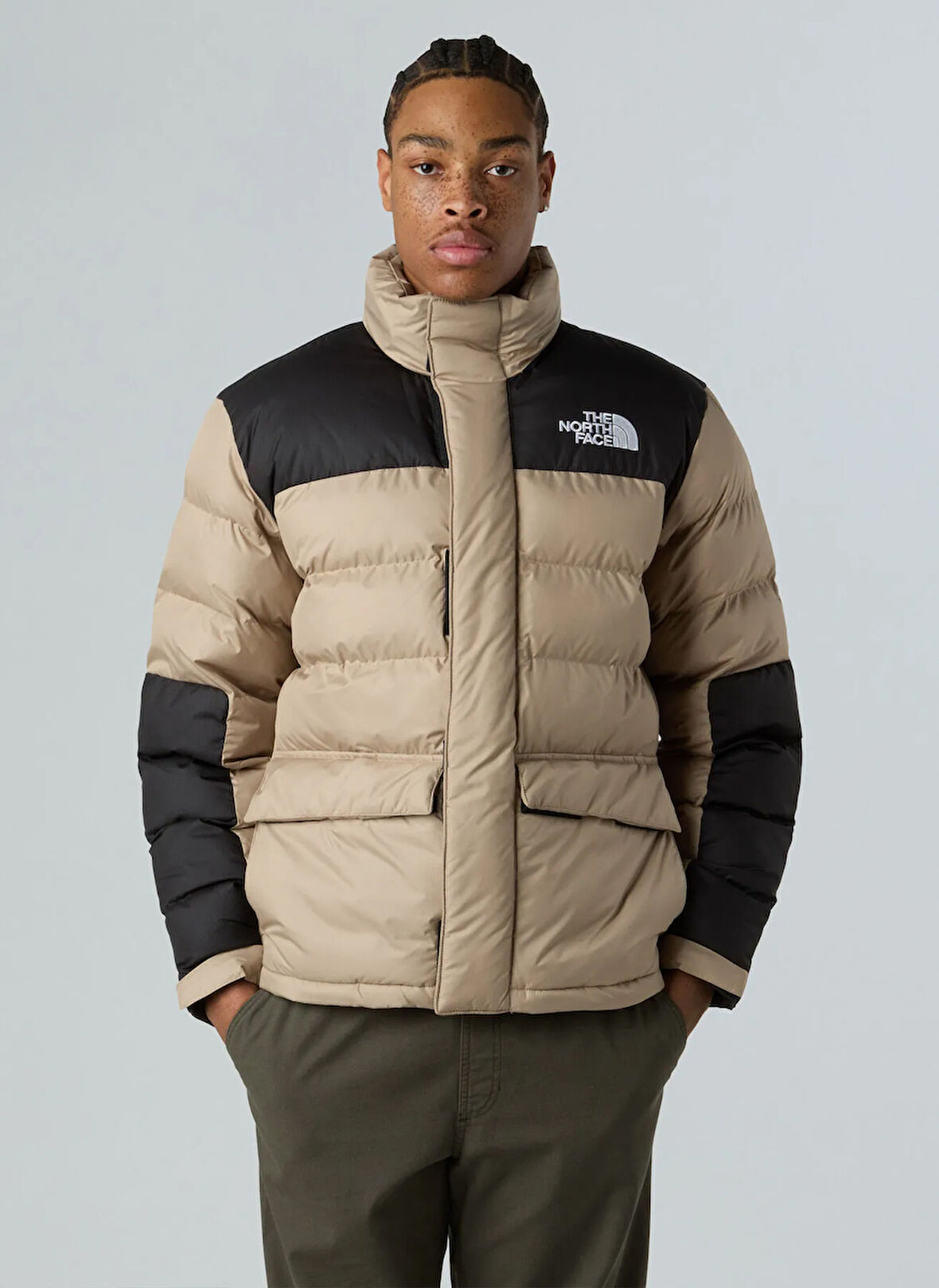 The North Face NF0A89EGBOX1-INSULATED JACKET Gri Düz Erkek Mont