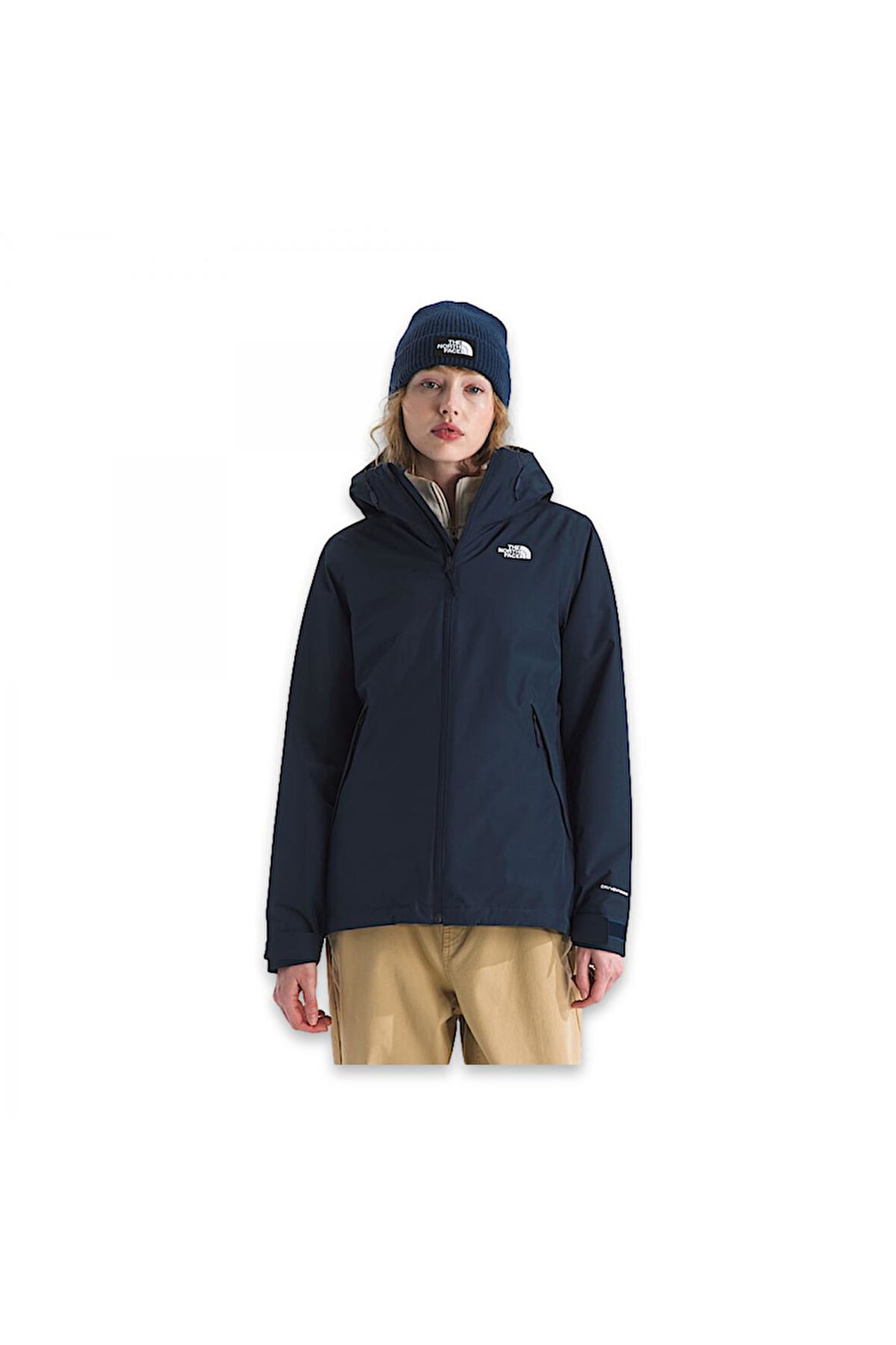 The North Face Nf0A8D3D W Carto Mono Triclimate Hooded Jacket Lacivert Kadın Outdoor